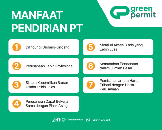 manfaat pendirian PT