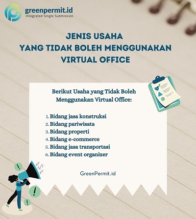 Apa Itu Virtual Office - Jenis Usaha yang Tidak Boleh Menggunakan Virtual Office - Usaha yang Tidak Boleh Memakai Virtual Office - Virtual Office Adalah - Green Permit - greenpermit.id