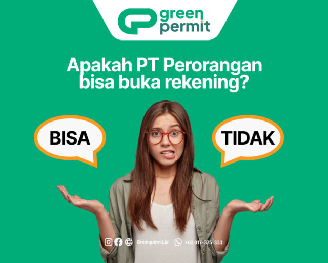 PT Perorangan bisa buka rekening