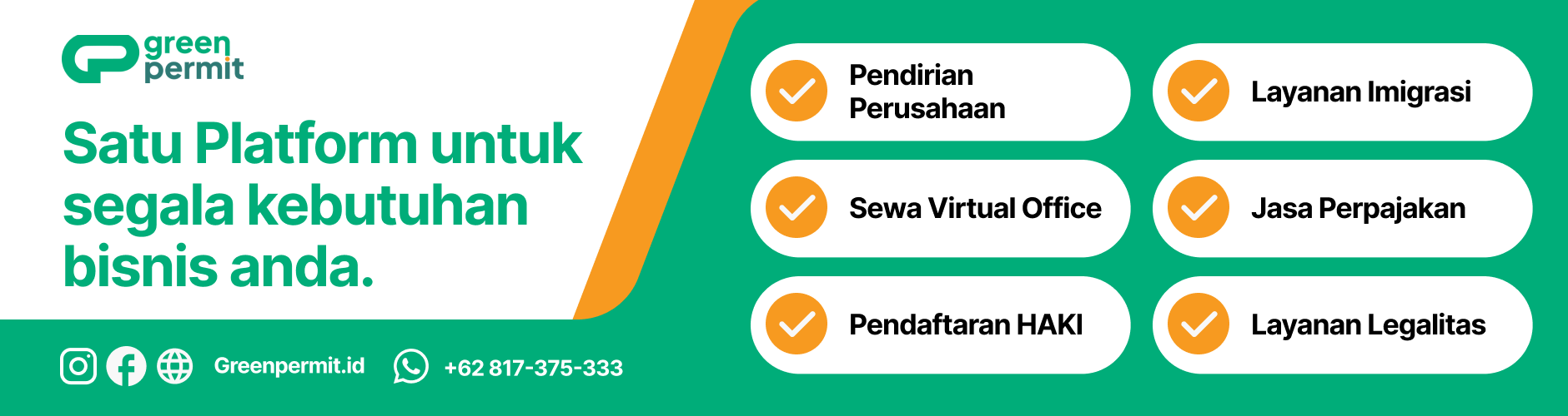 Greenpermit satu platform untuk segala kebutuhan bisnis anda